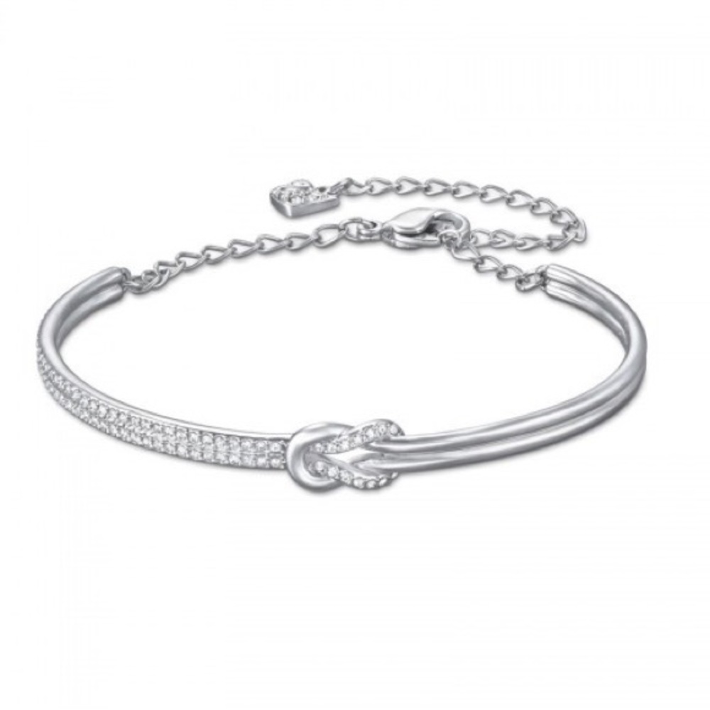 Swarovski knot bangle